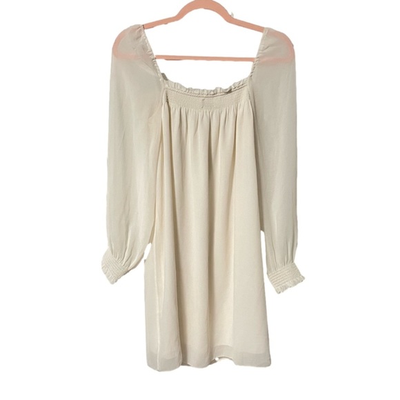 Sold - Aritzia Wilfred Alana Relaxed Fit Chiffon Robe Mini Dress - Size M - Picture 6 of 10